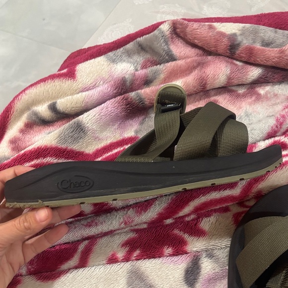 Chaco Dark Brown and Black Slide Sandals - Picture 6 of 12